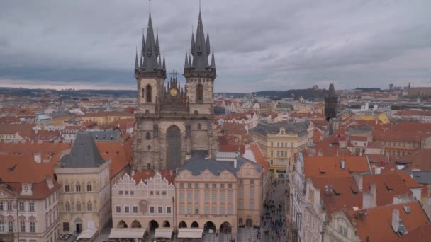 Personas Caminando Praga Praga República Checa Marzo 2017 — Vídeo de stock