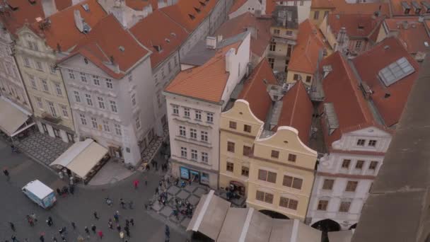 Люди Идущие Праге Прага Чехия Республика Марта 2017 — стоковое видео