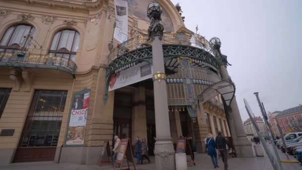 Menschen Fuß Prag Prag Tschechische Republik März 2017 — Stockvideo