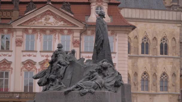 Grande Fonte Praça Cidade Velha Praga — Vídeo de Stock