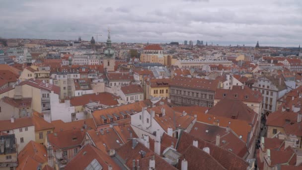 Πράγα Δημοκρατία Της Τσεχίας Μαρτίου 2017 Όμορφα Κτίρια Στην Πόλη — Αρχείο Βίντεο