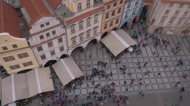 プラハ プラハを歩いて人々 チェコ共和国 2017 — ストック動画