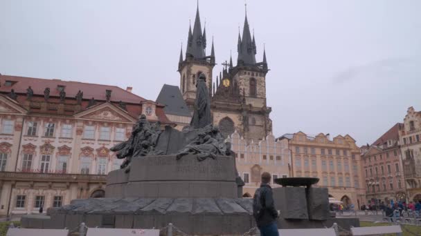 Personnes Marchant Prague Prague République Tchèque Mars 2017 — Video