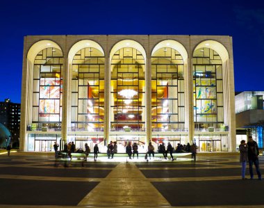 Dünya ünlü Metropolitan Opera House, Lincoln Merkezi New York - Manhattan - New York - 1 Nisan 2017