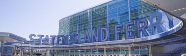 Güney Ferry Manhattan - Staten Adası feribot terminali - Manhattan - New York - 1 Nisan 2017