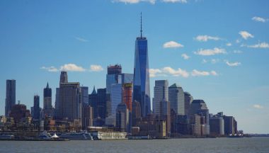 Manhattan downtown finansal bölge-Manhattan - New York - 1 Nisan 2017