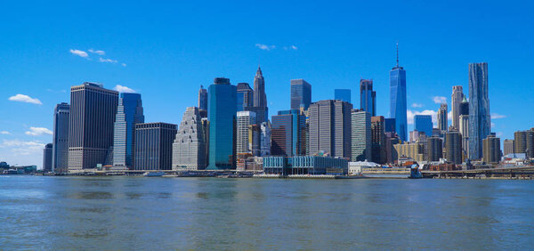 New York Manhattan Skyline - view from Brooklyn- MANHATTAN - NEW YORK