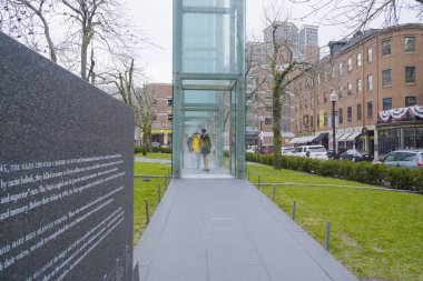 Holocaust Memorial Şehir Boston - Boston, Massachusetts - 3 Nisan 2017