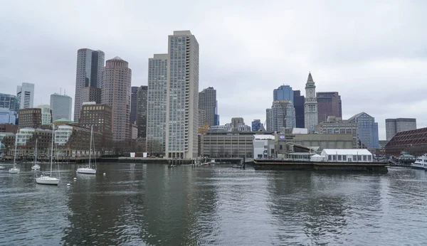 Mooie Boston - weergave van Charles River - Boston, Massachusetts - 3 April 2017 — Stockfoto