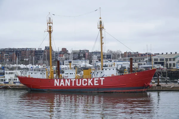 Nave Nantucket al porto di Boston - BOSTON, MASSACHUSETTS - 3 APRILE 2017 — Foto Stock