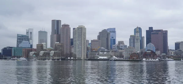 Skyline van de stad van Boston - Boston, Massachusetts - 3 April 2017 — Stockfoto