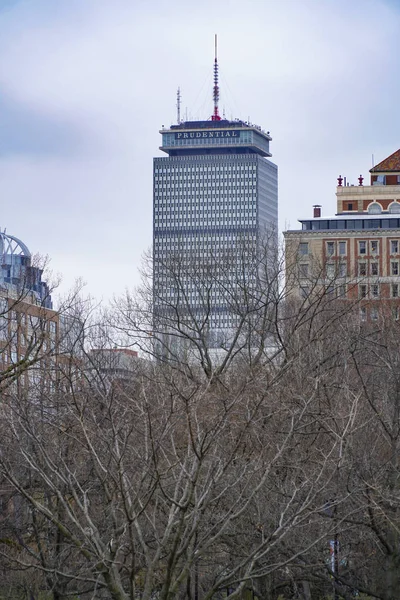 Beroemde prudentiële gebouw in Boston - Boston, Massachusetts - 3 April 2017 — Stockfoto