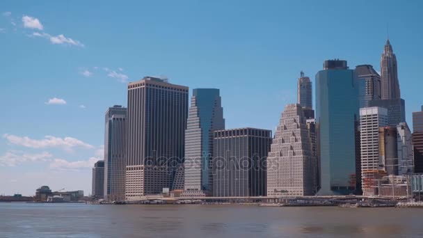 Distrito Financeiro de Manhattan — Vídeo de Stock