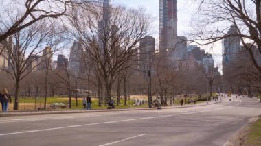 Sokak Central Park New York üzerinden
