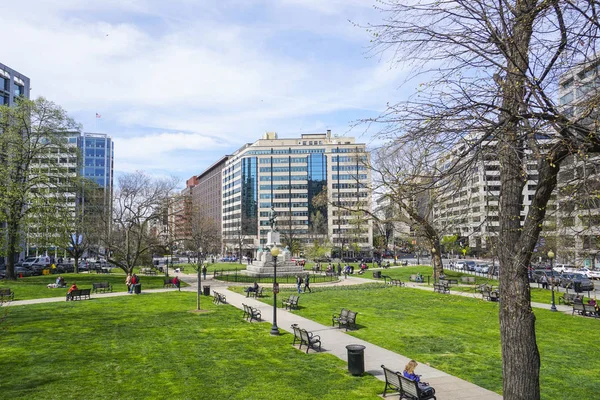 Mc pherson square washington - washington dc - columbia - 7. april 2017 — Stockfoto