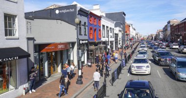 Georgetown Washington Dc - popüler bölgesi - Washington Dc - Columbia - 7 Nisan 2017