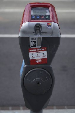 Parkmetre Washington Dc şehir - Washington Dc - Columbia - 7 Nisan 2017