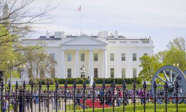 Ünlü turistik cazibe Washington - Beyaz Saray - Washington Dc - Columbia - 7 Nisan 2017