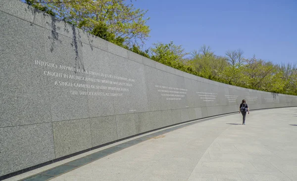 Martin Luther King Memorial em Washington DC - WASHINGTON DC - COLUMBIA - 7 de abril de 2017 — Fotografia de Stock