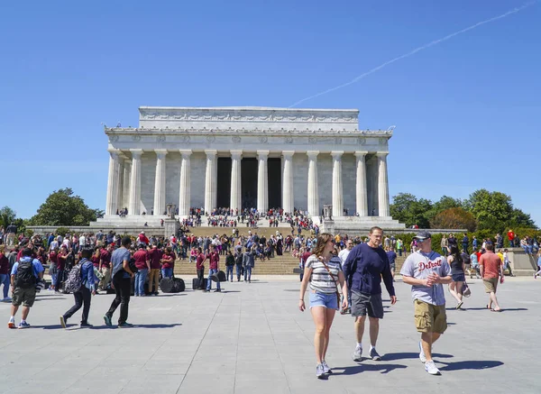 Abraham Lincoln Memorial, a Washington, Dc - Washington Dc - Columbia - 2017. április 7. — Stock Fotó