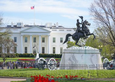 Beyaz Saray - ev ve ofis Amerika Birleşik Devletleri Başkanı'nın - Washington Dc - Columbia - 7 Nisan 2017