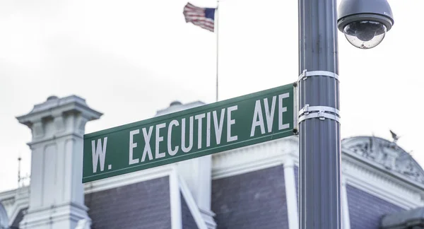 Street sign Executive Avenue en Washington - WASHINGTON DC - COLUMBIA - 7 DE ABRIL DE 2017 — Foto de Stock