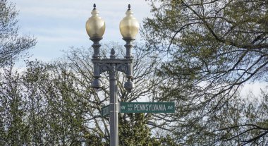 Washington, Pennsylvania Avenue - Washington Dc - Columbia - 7 Nisan 2017 ünlü adresi