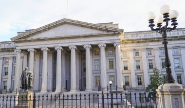 Washington - Hazine Bakanlığı - Washington DC - Columbia - 7 Nisan 2017 ünlü dönüm noktası