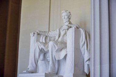 Abraham Lincoln Lincoln Memorial Washington - Washington Dc - Columbia - 7 Nisan 2017 heykeli