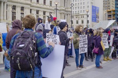 Philadelphia - Philadelphia - Pennsylvania - Mart 6 Nisan 2017 gösteri ve protesto