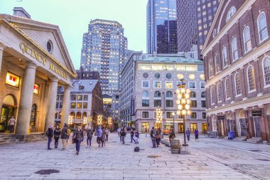 Quincy Market Kuzey Boston - Boston - Massachusetts - 5 Nisan 2017