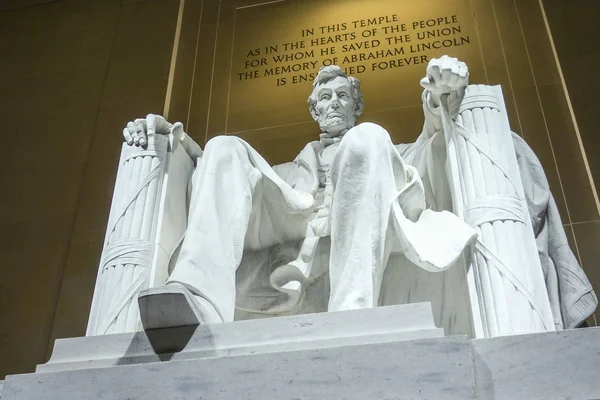 Híres mérföldkő Washington DC - A Lincoln Memorial — Stock Fotó