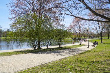 Washington DC - Washington, District Of Columbia - 8 Nisan 2017 gelgit Havzası çevresinde yürüyüş yolları