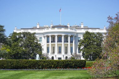 Washington Dc - Washington, District Of Columbia - 8 Nisan 2017 yılında Beyaz Saray'da Oval Ofis