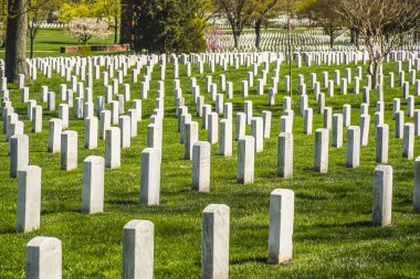 Arlington mezarlığı Washington - Washington, District Of Columbia - 8 Nisan 2017'üzerinden etkileyici görünüm