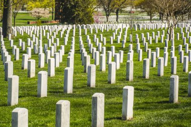 Arlington mezarlığı Washington - Washington, District Of Columbia - 8 Nisan 2017'üzerinden etkileyici görünüm