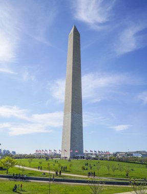 Ünlü dönüm noktası - Washington Anıtı - Washington, District Of Columbia - 8 Nisan 2017