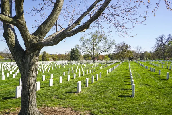 Famoso cimitero di Arlington a Washington - WASHINGTON, DISTRICT OF COLUMBIA - 8 APRILE 2017 — Foto Stock