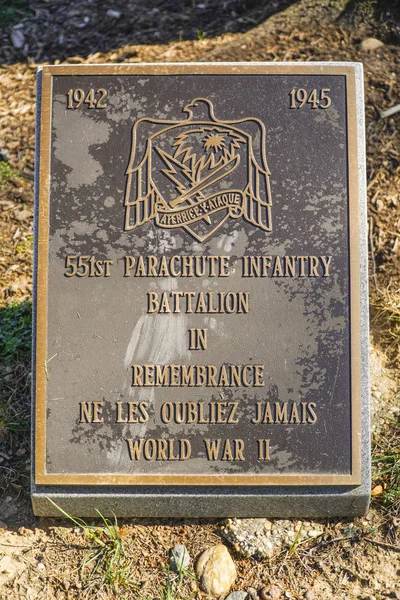 551º Batallón de Infantería de Paracaidistas en Memoria - WASHINGTON, DISTRITO DE COLUMBIA - 8 DE ABRIL DE 2017 — Foto de Stock