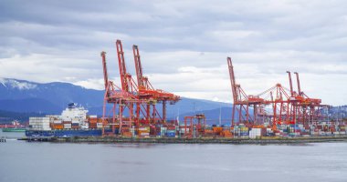 Liman bölgesinde Vancouver - Vancouver - Kanada - 12 Nisan 2017