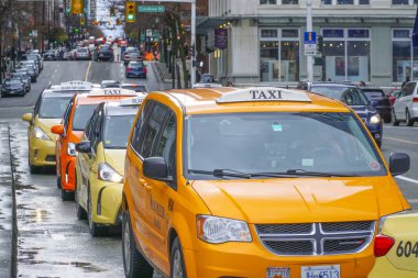 Vancouver taksi taksi yolcu - Vancouver - Kanada için - 12 Nisan 2017 bekliyor