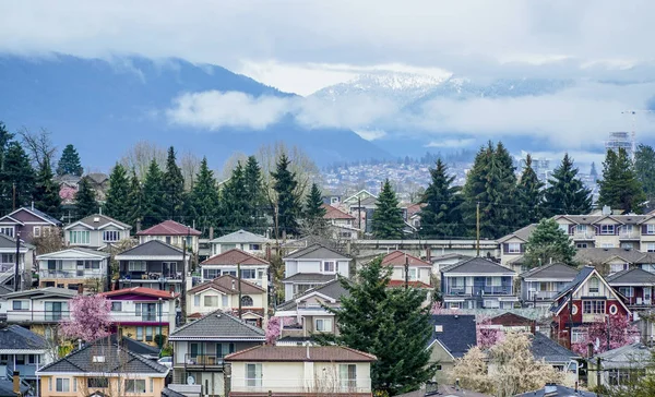 La ville de Vancouver - vue aérienne - VANCOUVER - CANADA - 12 AVRIL 2017 — Photo