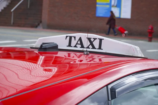 Taxi taxik Vancouver - Vancouver - Kanada - 2017. április 12. — Stock Fotó