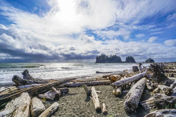 Amazing La Push Beach in the Quileute Indian reservation - FORKS - WASHINGTON — Stock Photo, Image