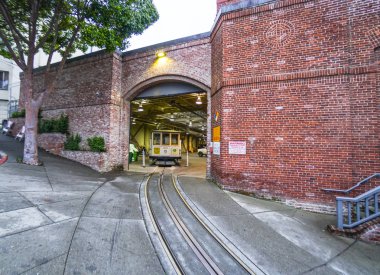 Cable Car Garage ve Müzesi San Francisco - San Francisco - California - 18 Nisan 2017