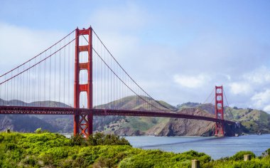Golden Gate Köprüsü San Francisco - görünümünde pil Doğu Park - San Francisco - California - 18 Nisan 2017