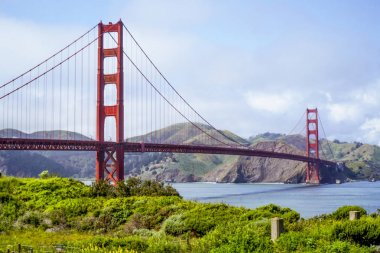 Golden Gate Köprüsü San Francisco - görünümünde pil Doğu Park - San Francisco - California - 18 Nisan 2017