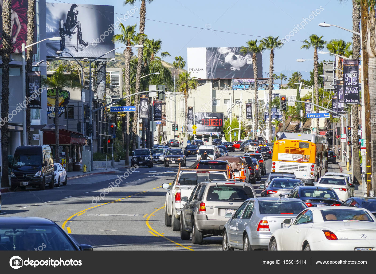 Sunset Boulevard - Vista de rua - LOS ANGELES - CALIFORNIA ...