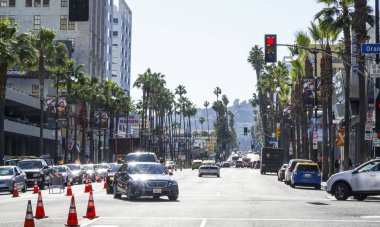 Hollywood - Hollywood Bulvarı - Los Angeles - California - 20 Nisan 2017 sokak görünümü