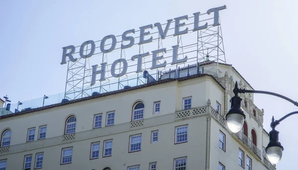 Roosevelt Hotel en Hollywood - LOS ÁNGELES - CALIFORNIA - 20 DE ABRIL DE 2017 — Foto de Stock